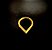 P0740 SEGMENTO GOTA BANHADO OURO  8MM - Imagem 1