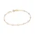 PULSEIRA BANHADA A OURO 18K COM PÉROLAS SINTÉTICAS - TAM.20 5506872026 - Imagem 1