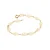 PULSEIRA BANHADA A OURO 18K INFANTIL COM FLORES - TAM.16 5512341600 - Imagem 1