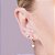 Kit brinco triangulos banhado a ouro 18k com zircônias - tam.único 5272840006 - Imagem 3