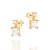 Brinco banhado a ouro 18k com zircônias - tam.único 5271320006 - Imagem 1