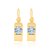 Brinco banhado a ouro 18k com cristais - tam.único 5224040006 - Imagem 2