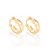 Brinco argola com luas e estrelas banhado a ouro 18k - tam.único 5233500000 - Imagem 1