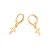 Brinco argola cruz banhado a ouro 18k - tam.único 5270440000 - Imagem 2