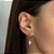 Brinco argola cruz banhado a ouro 18k - tam.único 5270440000 - Imagem 3