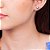 Brinco coração banhado a ouro 18k com aplicação de rhodium - tam.único 5202400000 - Imagem 3