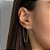 Brinco coração com piercing de pressão banhado a ouro 18k - tam.único 5270730000 - Imagem 2