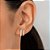 Kit brinco retangular banhado a ouro 18k - tam.único 5272410000 - Imagem 3