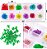 FLOR SECA DESIDRATADA ENCAPSULADA 3D GEL CAIXA C 12 PARES COR COLORIDO - Imagem 4