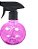 PULVERIZADOR BORRIFADOR BOLINHA PET COM CAPACIDADE PARA 280ml - Santa Clara - Imagem 2