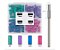 KIT BROCA MANDRIL E LIXA REFIL GRAMATURA 80#120#180#240 - Imagem 3