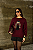Blusa Feminina Urso Manga Longa Vinho - Imagem 3