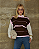 Blusa Canaã - Marrom Listrada - Imagem 1