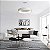 PENDENTE CIRCLE REDONDO Ø68X16,5CM  BRANCO TOTAL COBRE BRILHO - NEWLINE SN10156 - Imagem 3
