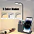 Luminária de Mesa 3 em 1 Preta – Iluminação, Som Bluetooth e Carregamento Sem Fio - Imagem 4