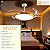 Plafon LED Ventilador Fresh Wind Dourado 2 em 1 - Imagem 2