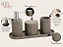 KIT EM CIMENTO PARA BANHEIRO - 4 PCS - 15735 - Imagem 2