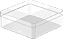 ORGANIZADOR DE GAVETAS CLEAR - 15x15x5,6cm - OGC500 - Imagem 1