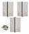 DOBRADIÇA C/ ROLAMENTO PARA PORTAS - KIT 3 PÇS - AÇO INOX - Imagem 2