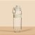 Garrafa Crystal em TRITAN 650ml Creme PACCO - Imagem 1