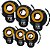 Kit Som Automotivo - 6 Reparos Tr620 Montado 12 Polegadas - Imagem 1