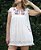 Vestido bata boho chic bordado branco - Imagem 1