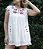 Vestido bata boho chic bordado branco - Imagem 3