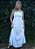 Vestido branco longo com laise alças - Imagem 1