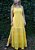 Vestido boho longo com laise alças amarelo - Imagem 1