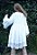 Vestido boho chic gênova bordado branco franjas - Imagem 8