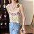 Regata cropped crochet bohemian bordada - Imagem 2