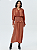 Vestido boho lástex caramelo longuete - Imagem 1
