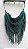 Bolsa boho franjas verde - Imagem 3