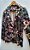Blazer casaco veludo molhado floral boho chic - Imagem 2