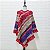 Poncho pala lã boho chic fechado - Imagem 1