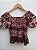 Blusa cropped hippie lástex - Imagem 2