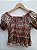 Blusa cropped hippie lástex - Imagem 4