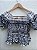 Blusa cropped hippie lástex - Imagem 2