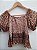 Blusa cropped hippie lástex - Imagem 2