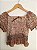 Blusa cropped hippie lástex - Imagem 2