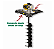 Perfurador De Solo BFG520D 2T Com Pegador Duplo Com Broca Gasolina - 60251 - Buffalo - Imagem 1