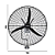 VENTILADOR DE PAREDE IND 1MT VEL 220V PRETO VP1M2 3V - Imagem 2