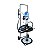 PROPULSORA PNEUM. P/ GRAXA  11030-G5 20KG - C/ CARRO - BOZZA - Imagem 1