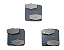 BUFFALO - CONJUNTO ABRASIVO HEX 120 P/ POLITRIZ BF2800 (3PCS - Imagem 1