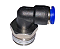 COTOVELO MACHO ROSCA 1/2 P/ 8MM (PRETO) - BERLINER - Imagem 1