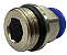 CONEXAO RETA ROSCA MACHO G1/2 P/ 12MM (PRETO) - BERLINER - Imagem 1