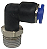 COTOVELO MACHO ROSCA 1/4 P/ 6MM (PRETO) - BERLINER - Imagem 3