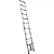 ESCADA TELESCOPICA 1X13 DEGRAUS ALUMINIO - WORKER - Imagem 1