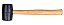 MARTELO DE BORRACHA 60MM 550G CABO MADEIRA - BREMEN - Imagem 1