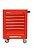 CARRO P/ FERRAMENTAS C/ 6 GAV VERMELHO - GEDORE RED - Imagem 2